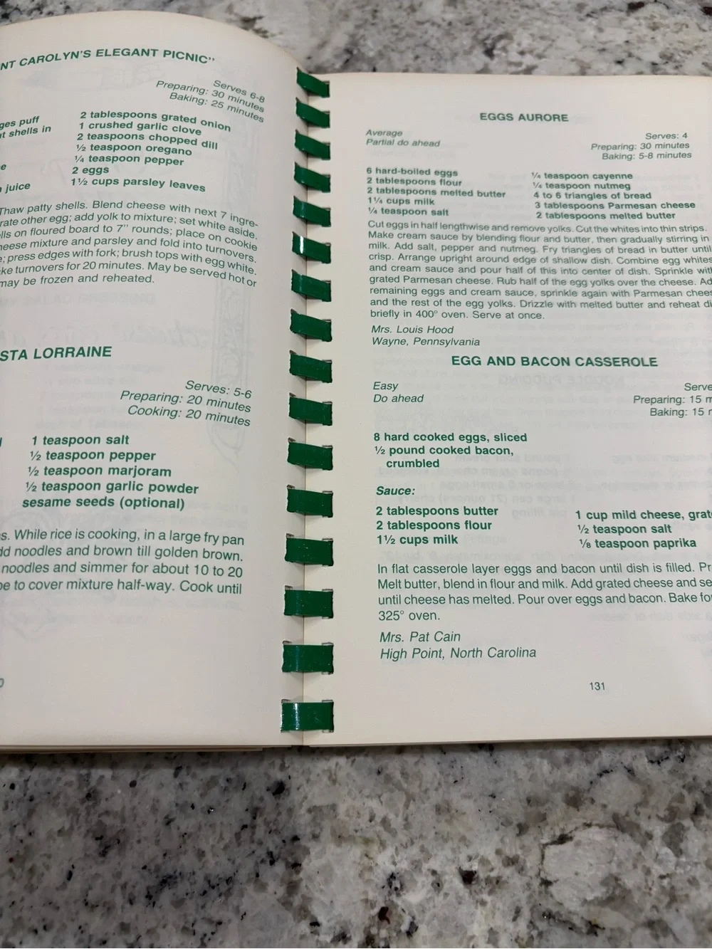 Vintage 1980 The Philadelphia Orchestra Cookbook Plastic Comb Spiral Bound PA